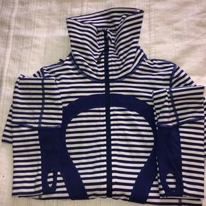Lululemon stripper blue and white define jacket